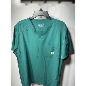 Carhartt Force Modern Fit Liberty Twill Chest Pocket Scrub Top Men's size XL